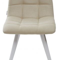 Стул CHILLI SQUARE UF860-01B бежевый, ткань/ белый каркас М-City в Верхней Пышме - verhnyaya-pyshma.mebel24.online | фото 3