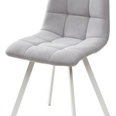 Стул CHILLI SQUARE UF860-02B серо-голубой, ткань/ белый каркас М-City в Верхней Пышме - verhnyaya-pyshma.mebel24.online | фото