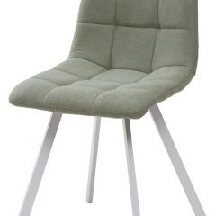 Стул CHILLI SQUARE UF860-11B мятный, ткань/ белый каркас М-City в Верхней Пышме - verhnyaya-pyshma.mebel24.online | фото