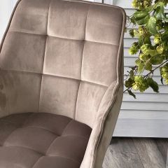 Стул MAVERICK 360 град. поворот. BLUVEL-40 BEIGE/ черный каркас, М-City в Верхней Пышме - verhnyaya-pyshma.mebel24.online | фото 6