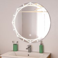 Зеркало Алжир 700 с подсветкой Домино (GL7033Z) в Верхней Пышме - verhnyaya-pyshma.mebel24.online | фото 3