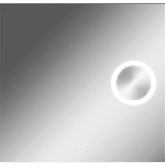 Зеркало Cosmo 100 alum (линза) с подсветкой Sansa (SCL1026Z) в Верхней Пышме - verhnyaya-pyshma.mebel24.online | фото