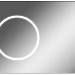 Зеркало Eclipse 100 black с подсветкой Sansa (SE1032Z) в Верхней Пышме - verhnyaya-pyshma.mebel24.online | фото 1