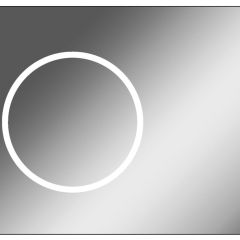 Зеркало Eclipse 90 black с подсветкой Sansa (SE1031Z) в Верхней Пышме - verhnyaya-pyshma.mebel24.online | фото