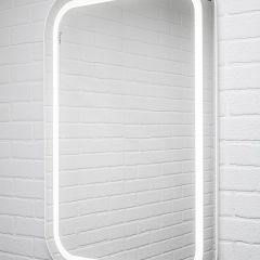 Зеркало Elis 100 white с подсветкой Sansa (SEe1045Z) в Верхней Пышме - verhnyaya-pyshma.mebel24.online | фото 3