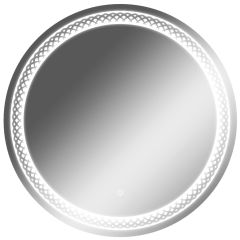 Зеркало Прая 700х700 с подсветкой Домино (GL7048Z) в Верхней Пышме - verhnyaya-pyshma.mebel24.online | фото