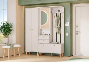 АФИНА Прихожая (модульная) кашемир серый в Верхней Пышме - verhnyaya-pyshma.mebel24.online | фото 1