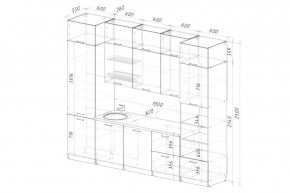 АЛЬБА Кухонный гарнитур Экстра 2 (3000 мм) в Верхней Пышме - verhnyaya-pyshma.mebel24.online | фото 2