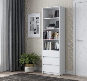 АЙДЕН СТЛ06-600 Стеллаж с 3 ящиками (белый) в Верхней Пышме - verhnyaya-pyshma.mebel24.online | фото
