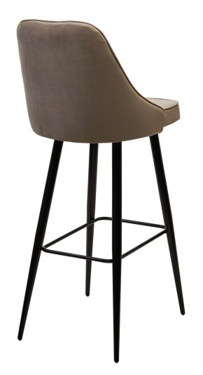Барный стул NEPAL-BAR БЕЖЕВЫЙ #5, велюр/ черный каркас (H=78cm) М-City в Верхней Пышме - verhnyaya-pyshma.mebel24.online | фото 2