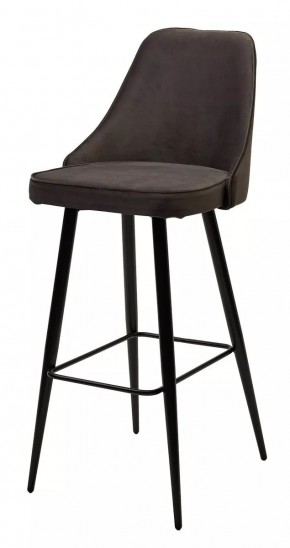 Барный стул NEPAL-BAR ГРАФИТ #14, велюр/ черный каркас (H=78cm) М-City в Верхней Пышме - verhnyaya-pyshma.mebel24.online | фото 1