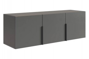 БАСКО Антресоль трехдверная L1200 (графит) в Верхней Пышме - verhnyaya-pyshma.mebel24.online | фото