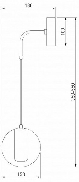 Бра Eurosvet Cobble 50258 LED дымчатый в Верхней Пышме - verhnyaya-pyshma.mebel24.online | фото 2