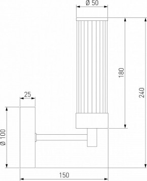 Бра Eurosvet Oriens 60166/1 латунь в Верхней Пышме - verhnyaya-pyshma.mebel24.online | фото 2