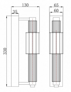 Бра Maytoni Verticale MOD308WL-L9CH3K в Верхней Пышме - verhnyaya-pyshma.mebel24.online | фото 3