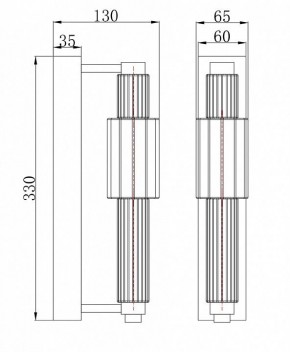 Бра Maytoni Verticale MOD308WL-L9GR3K в Верхней Пышме - verhnyaya-pyshma.mebel24.online | фото 3
