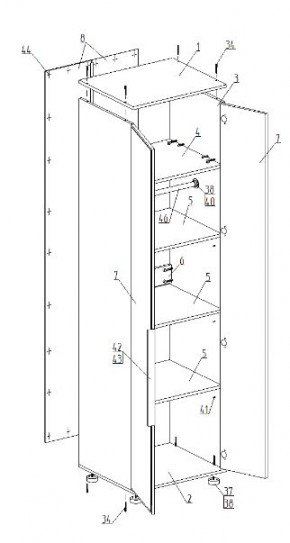 Детская "Лео" (модульная) в Верхней Пышме - verhnyaya-pyshma.mebel24.online | фото 9