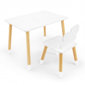 Детский комплект стол и стул «Облачко» Rolti Baby (белый/береза, массив березы/мдф) в Верхней Пышме - verhnyaya-pyshma.mebel24.online | фото