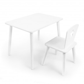 Детский комплект стол и стул «Звезда» Rolti Baby (белый/белый, массив березы/мдф) в Верхней Пышме - verhnyaya-pyshma.mebel24.online | фото 1