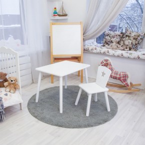 Детский комплект стол и стул «Звезда» Rolti Baby (белый/белый, массив березы/мдф) в Верхней Пышме - verhnyaya-pyshma.mebel24.online | фото 2