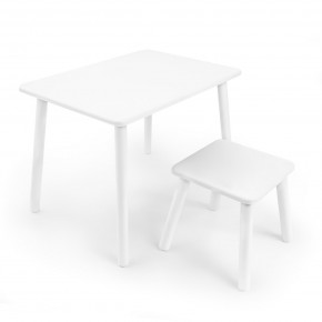 Детский комплект стол и табурет Rolti Baby (белая столешница/белое сиденье/белые ножки) в Верхней Пышме - verhnyaya-pyshma.mebel24.online | фото