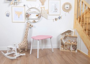 Детский стол Rolti Baby «Облачко»  (розовый/белый, массив березы/мдф) в Верхней Пышме - verhnyaya-pyshma.mebel24.online | фото