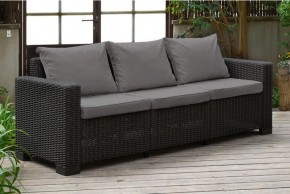 Диван Калифорния 3-х местный (California 3 Sofa), графит в Верхней Пышме - verhnyaya-pyshma.mebel24.online | фото 1