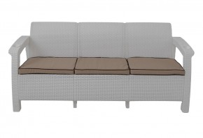 Диван Yalta Premium Sofa 3 Set (Ялта) белый (+подушки под спину) в Верхней Пышме - verhnyaya-pyshma.mebel24.online | фото 2