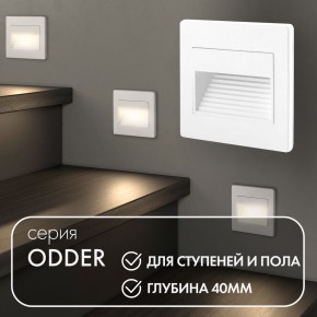 DK3050-WH Светильник встраиваемый в стену, IP 20, LED 3000, 1 Вт, белый, пластик в Верхней Пышме - verhnyaya-pyshma.mebel24.online | фото 5