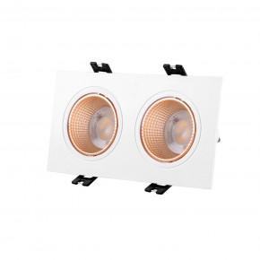 DK3072-WBR Встраиваемый светильник, IP 20, 10 Вт, GU5.3, LED, белый/бронзовый, пластик в Верхней Пышме - verhnyaya-pyshma.mebel24.online | фото 1