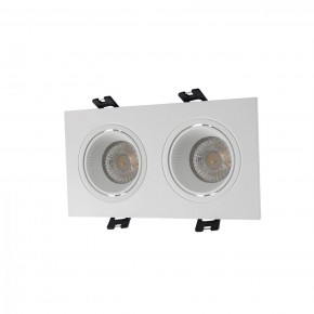 DK3072-WH Встраиваемый светильник, IP 20, 10 Вт, GU5.3, LED, белый/белый, пластик в Верхней Пышме - verhnyaya-pyshma.mebel24.online | фото 1