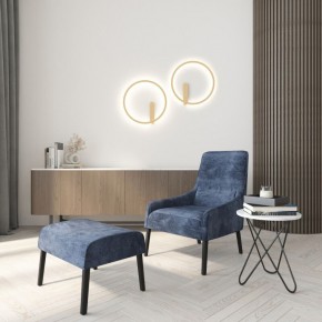 DK5035-SG Бра ROUND со светодиодом, IP20, 24W, 3000/4000/6500K, матовое золото, алюминий в Верхней Пышме - verhnyaya-pyshma.mebel24.online | фото