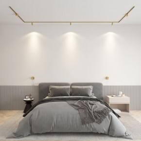 DK5072-SB Бра SHINE WALL со светодиодом, D104*H68, IP20, 3000К, 3W, RA?90, сатинированная латунь, алюминий в Верхней Пышме - verhnyaya-pyshma.mebel24.online | фото 4