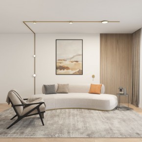 DK5072-SB Бра SHINE WALL со светодиодом, D104*H68, IP20, 3000К, 3W, RA?90, сатинированная латунь, алюминий в Верхней Пышме - verhnyaya-pyshma.mebel24.online | фото 5