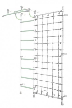 Дополнительная стойка к пристенному ДСК Pastel с сеткой для лазания, цв. белый в Верхней Пышме - verhnyaya-pyshma.mebel24.online | фото