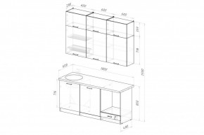 ДЮНА Кухонный гарнитур Макси 2 1800 мм в Верхней Пышме - verhnyaya-pyshma.mebel24.online | фото 2