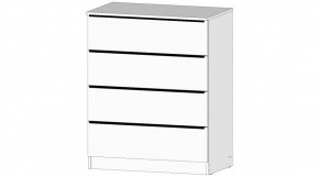 ЭЛЕГАНТ Комод 4 ящика (белый) в Верхней Пышме - verhnyaya-pyshma.mebel24.online | фото