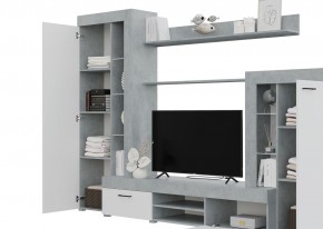 Гостиная Дельта (Бетон/Белый) в Верхней Пышме - verhnyaya-pyshma.mebel24.online | фото 2