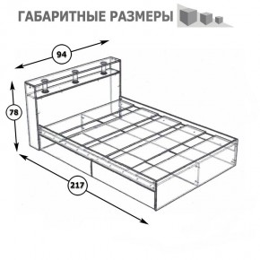 Камелия Кровать 0900, цвет венге/дуб лоредо, ШхГхВ 93,5х217х78,2 см., сп.м. 900х2000 мм., без матраса, основание есть в Верхней Пышме - verhnyaya-pyshma.mebel24.online | фото 4