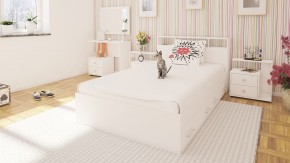Камелия Кровать с ящиками 1200, цвет белый, ШхГхВ 123,5х217х78,2 см., сп.м. 1200х2000 мм., без матраса, основание есть в Верхней Пышме - verhnyaya-pyshma.mebel24.online | фото 6