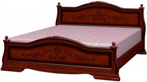 КАРИНА-1 Кровать из массива 1600 (Орех) в Верхней Пышме - verhnyaya-pyshma.mebel24.online | фото