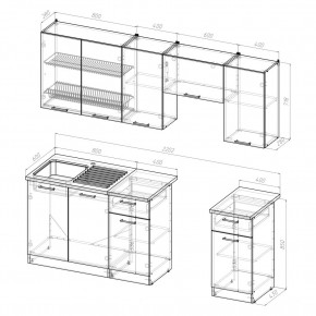 КИРА Кухонный гарнитур Компакт (2200 мм) в Верхней Пышме - verhnyaya-pyshma.mebel24.online | фото 2