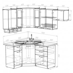 КИРА Кухонный гарнитур Литл ( 1300*2000 мм ) в Верхней Пышме - verhnyaya-pyshma.mebel24.online | фото 2