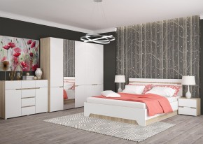 Комод 1200 АНТАЛИЯ (Сонома/Белый софт) в Верхней Пышме - verhnyaya-pyshma.mebel24.online | фото 3