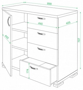 Комод Домино ТБ-4МН в Верхней Пышме - verhnyaya-pyshma.mebel24.online | фото 2