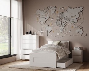 Комод КАСТОР с пятью ящиками, цвет белый в Верхней Пышме - verhnyaya-pyshma.mebel24.online | фото 3