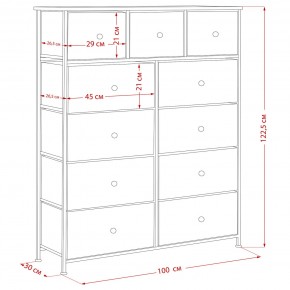 Комод Leset Линкс 11 ящиков (МДФ) в Верхней Пышме - verhnyaya-pyshma.mebel24.online | фото 12