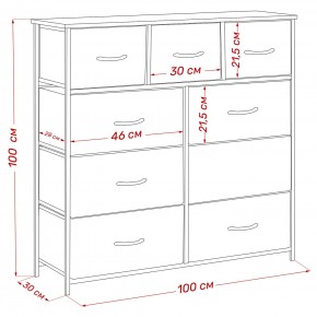 Комод Leset Линкс 9 ящиков (к/з) в Верхней Пышме - verhnyaya-pyshma.mebel24.online | фото 12