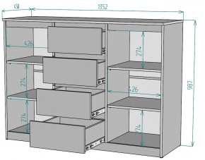 Комод Мальта K118 в Верхней Пышме - verhnyaya-pyshma.mebel24.online | фото 2