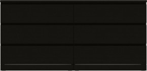 Комод Варма 6Д большой с шестью выдвижными ящиками, цвет ясень черный в Верхней Пышме - verhnyaya-pyshma.mebel24.online | фото 2